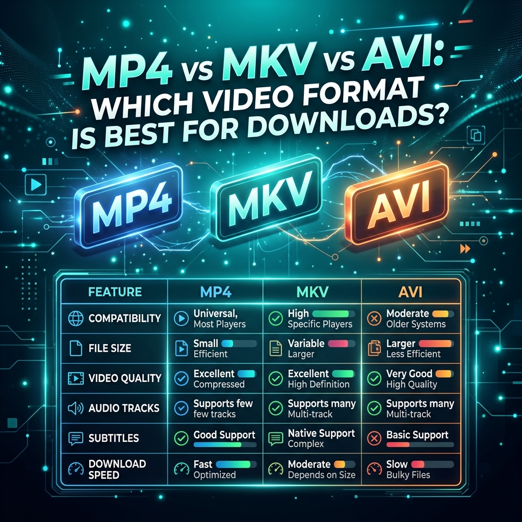 MP4 vs MKV vs AVI: Which Video Format is Best?